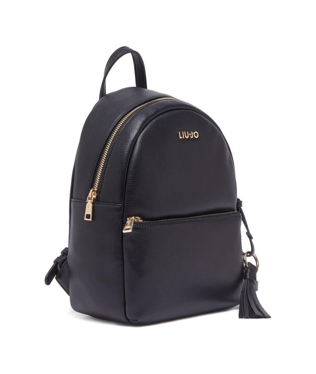 LIU JO Черный рюкзак из искусственной кожи, фото 6