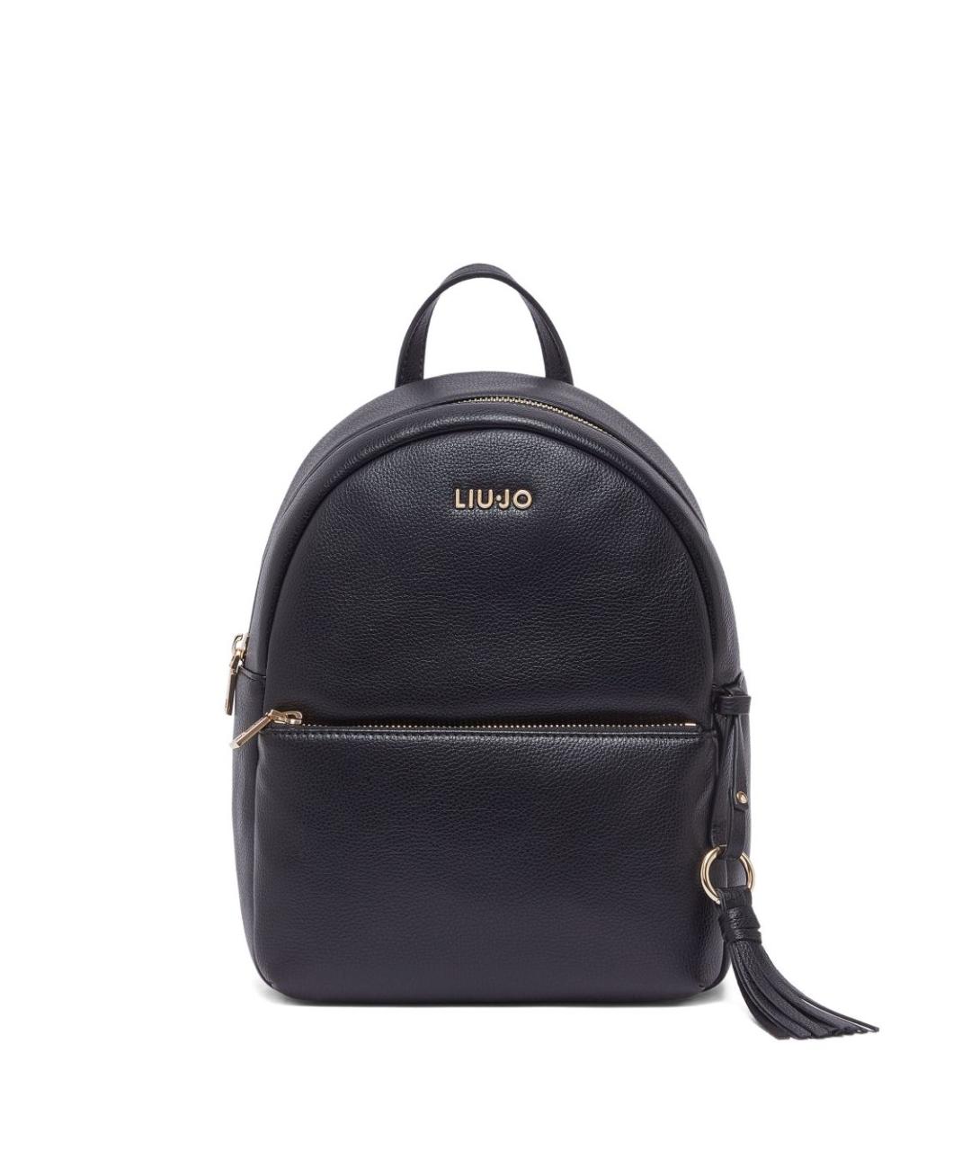 LIU JO Черный рюкзак из искусственной кожи, фото 1