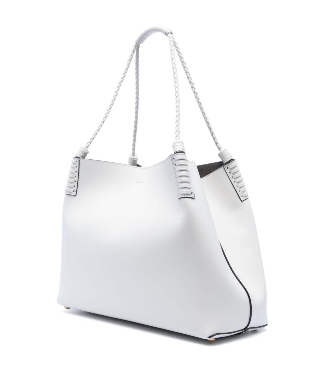 ETRO Белая кожаная сумка тоут, фото 4