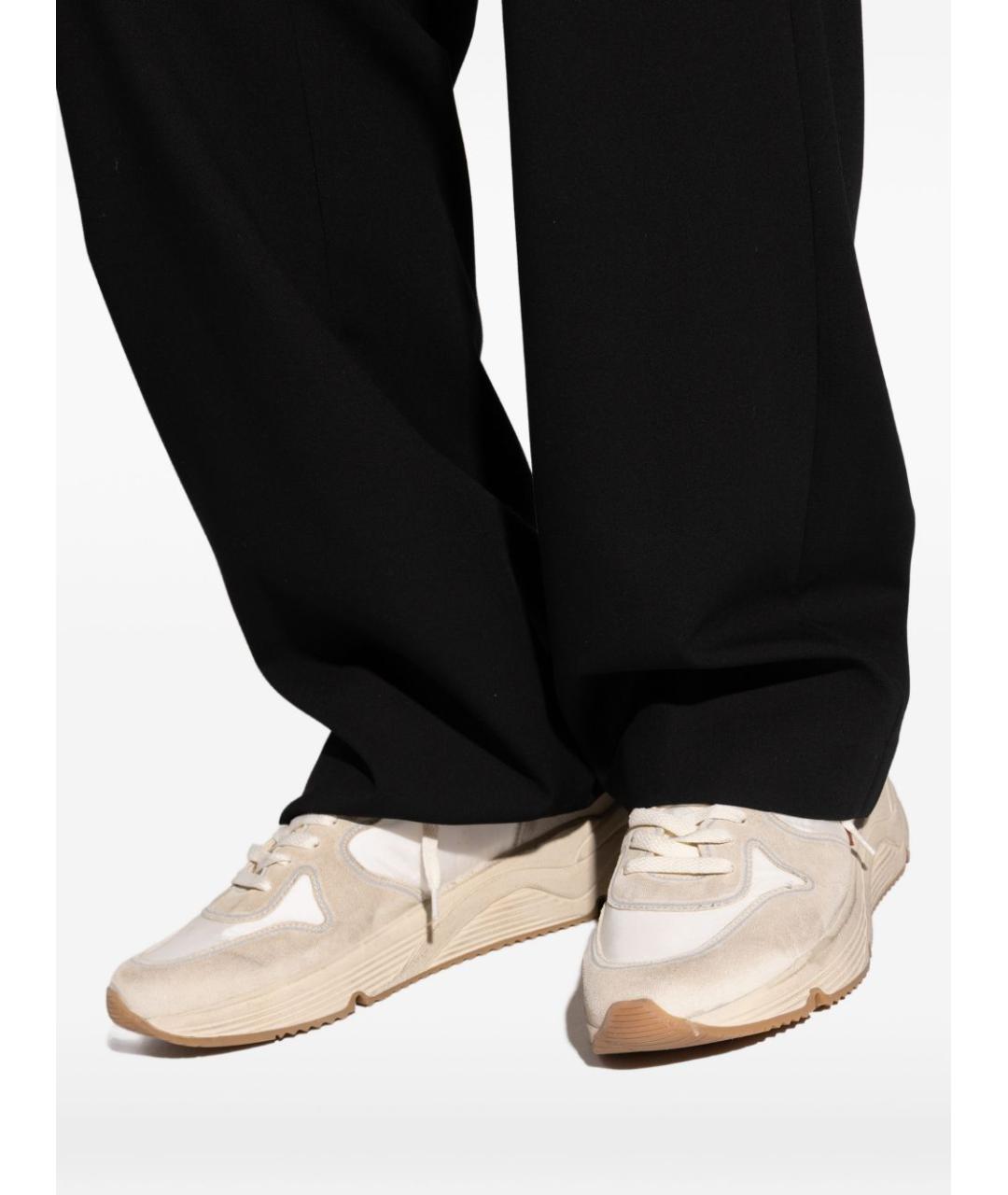 GOLDEN GOOSE DELUXE BRAND Бежевые замшевые низкие кроссовки / кеды, фото 3