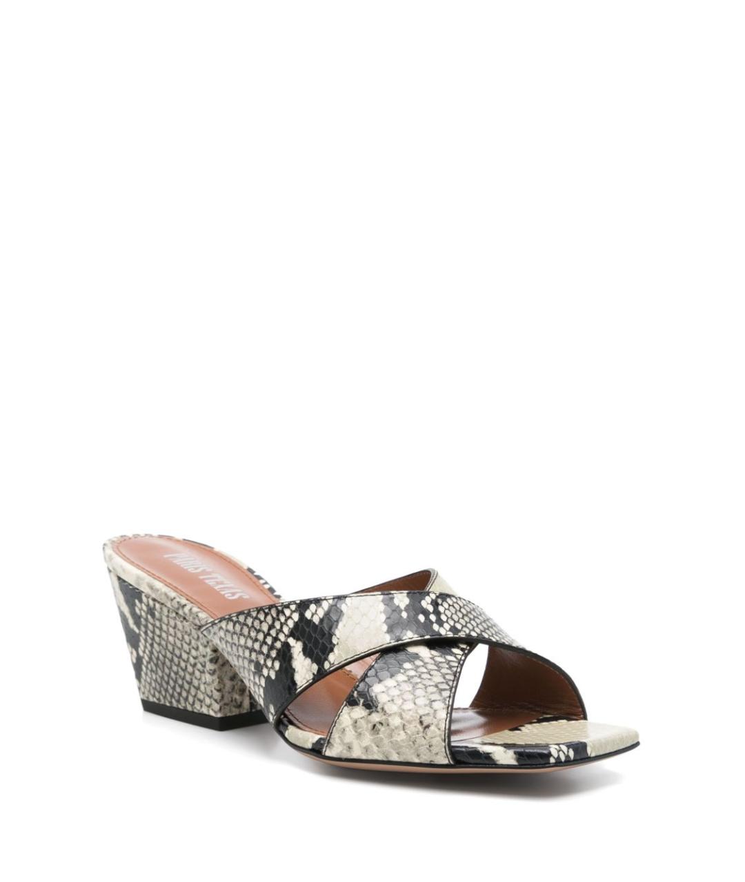 PARIS TEXAS Мульти кожаные мюли, фото 4