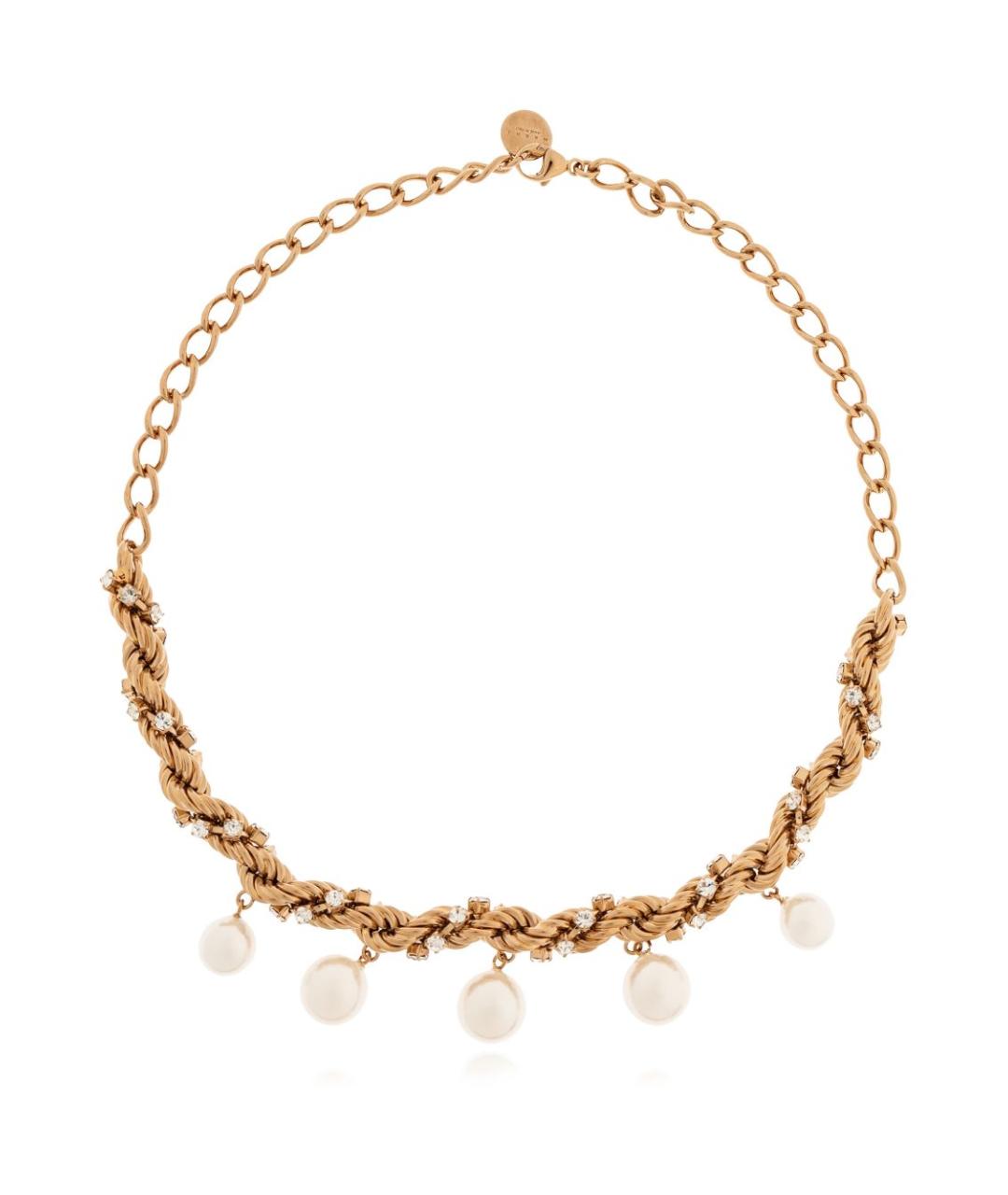 MARNI Золотое металлическое колье, фото 1
