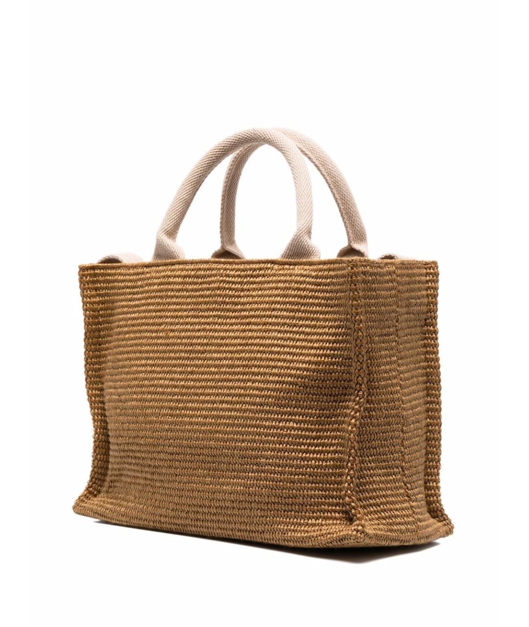 MARNI Бежевая пелетеная сумка тоут, фото 3