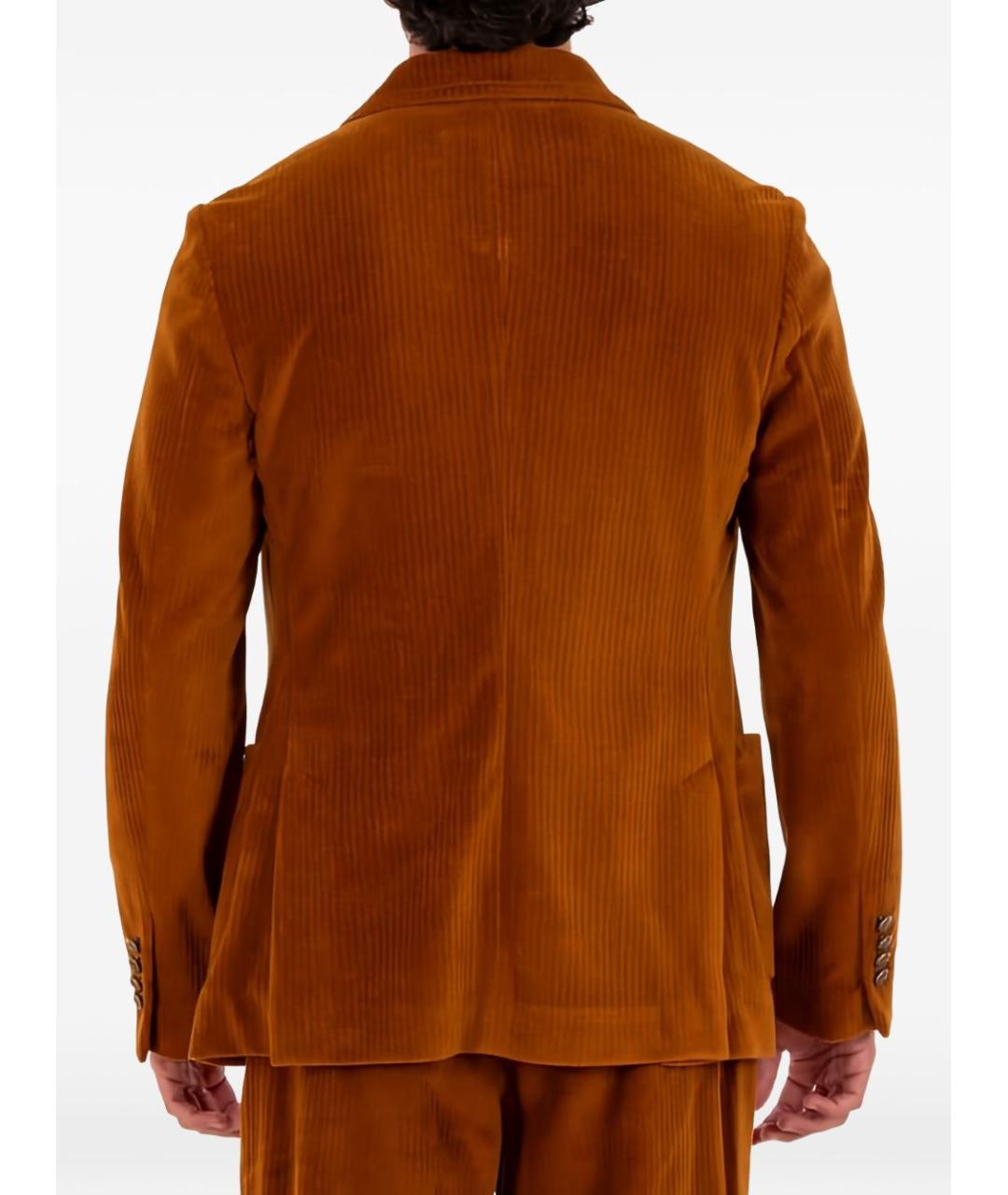 CIRCOLO 1901 Оранжевый хлопковый пиджак, фото 2