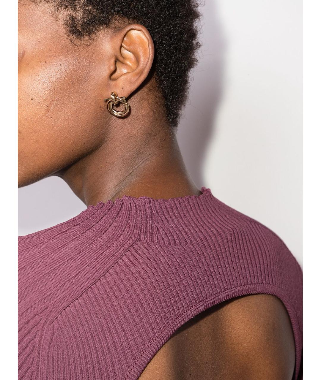 FERRAGAMO Золотые металлические серьги, фото 3