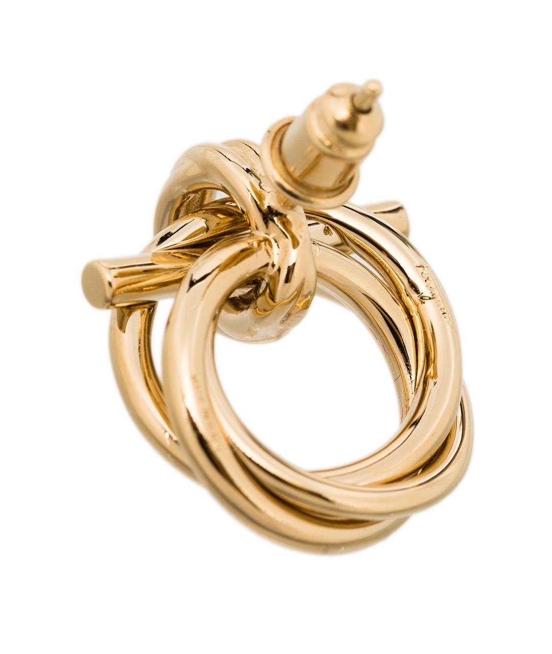 FERRAGAMO Золотые металлические серьги, фото 2