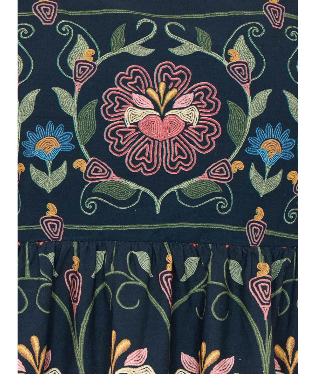 FARM RIO Мульти хлопковое повседневное платье, фото 3