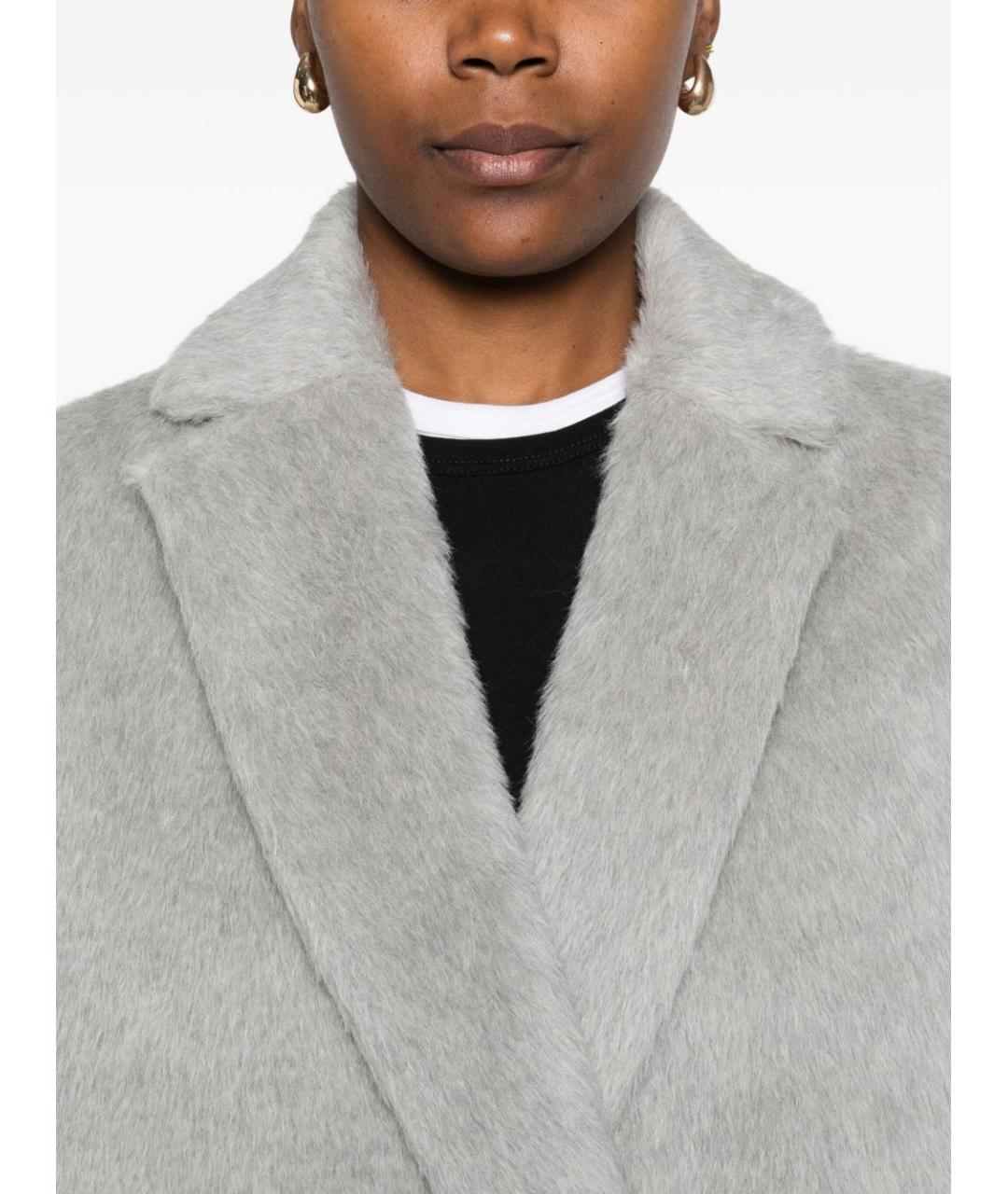 'S MAX MARA Серое шерстяное пальто, фото 3