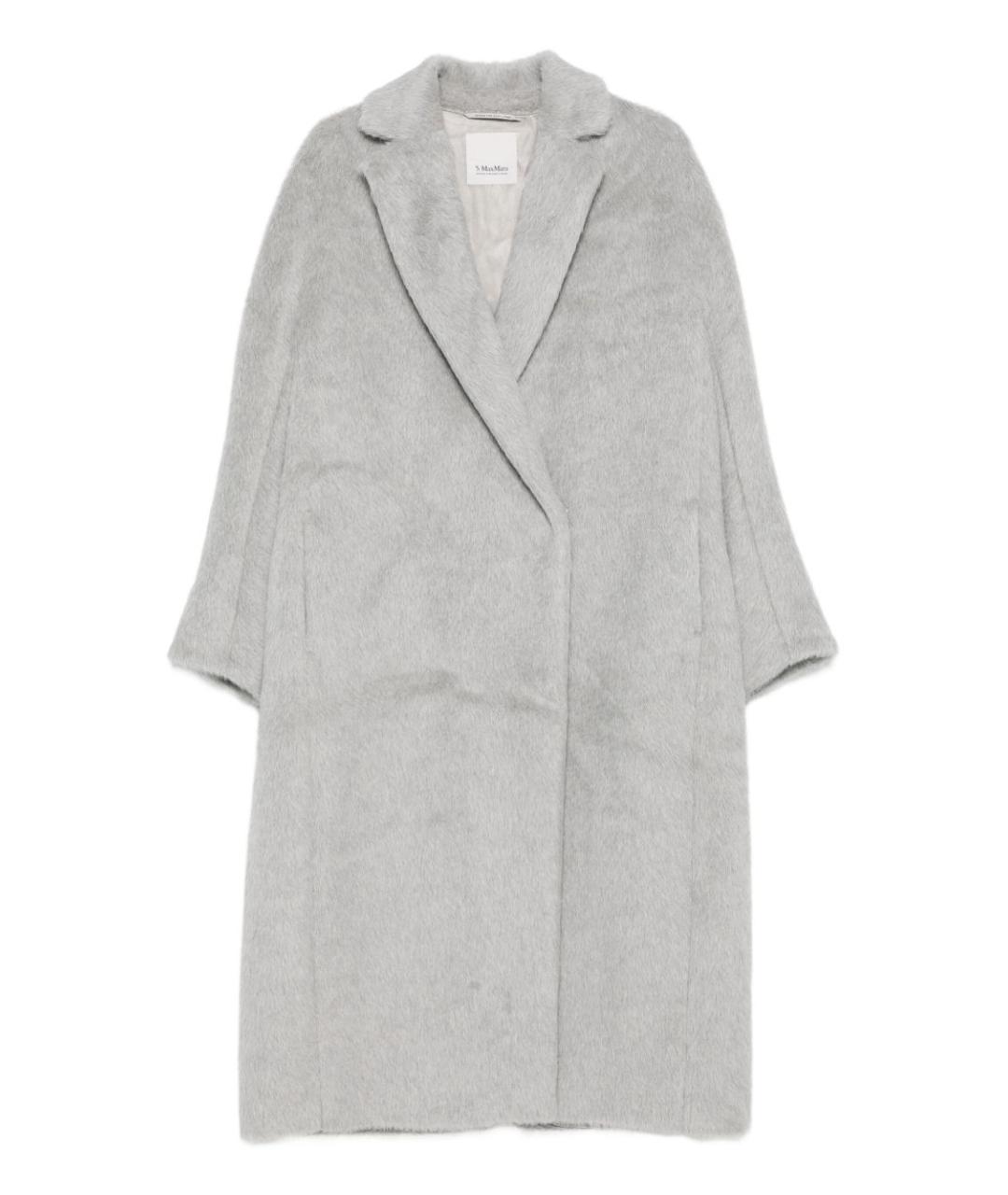 'S MAX MARA Серое шерстяное пальто, фото 1