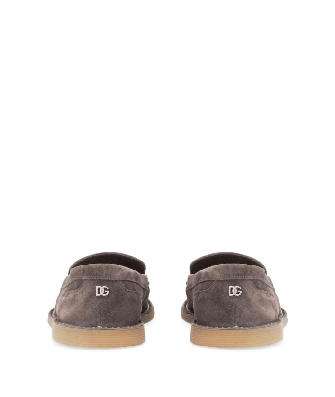 DOLCE&GABBANA Коричневые замшевые лоферы, фото 2