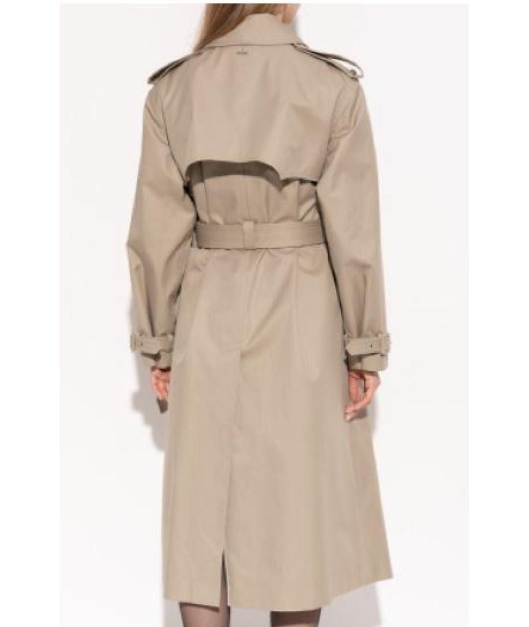 ALEXANDER MCQUEEN Бежевый хлопковый тренч/плащ, фото 2