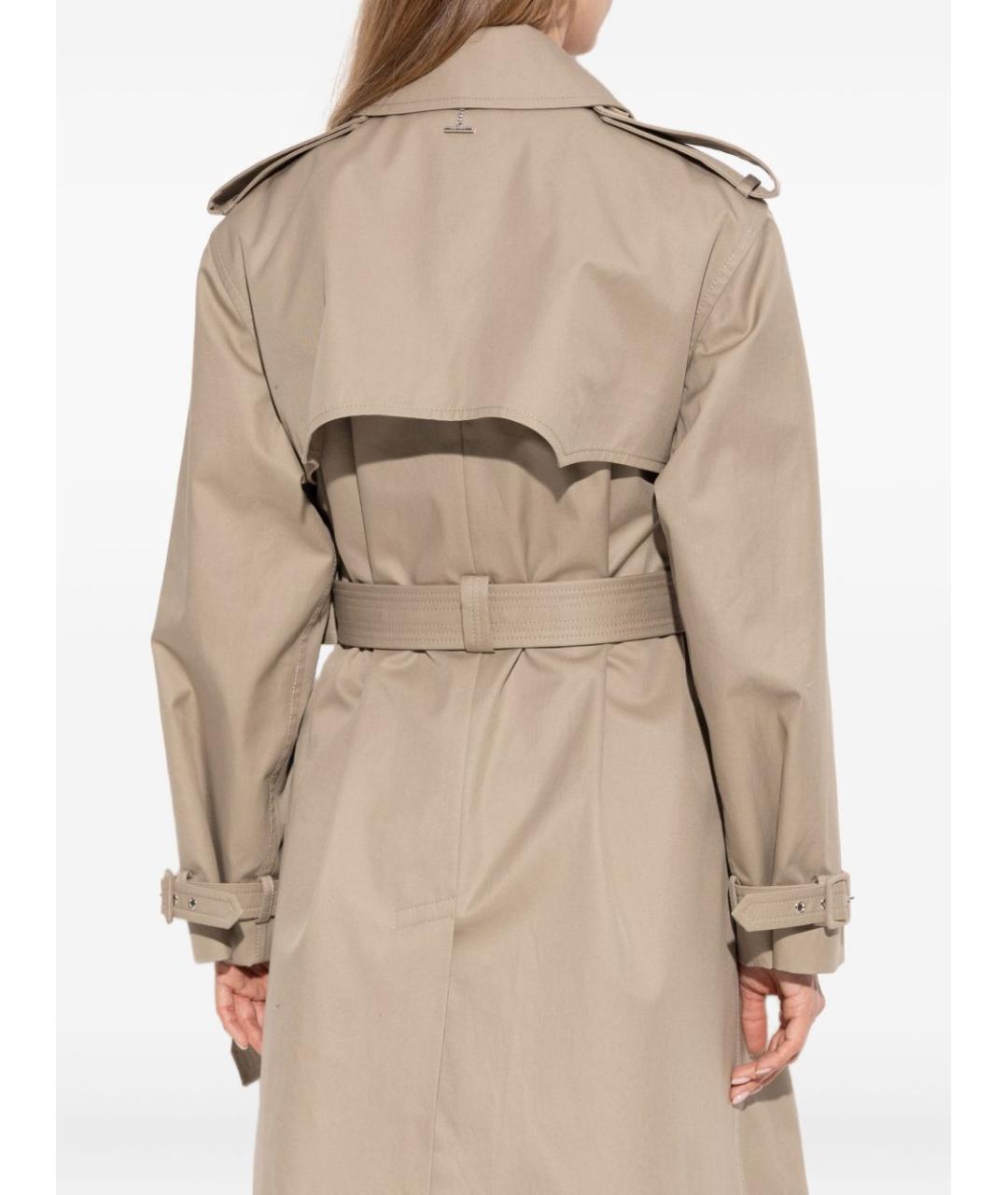 ALEXANDER MCQUEEN Бежевый хлопковый тренч/плащ, фото 4