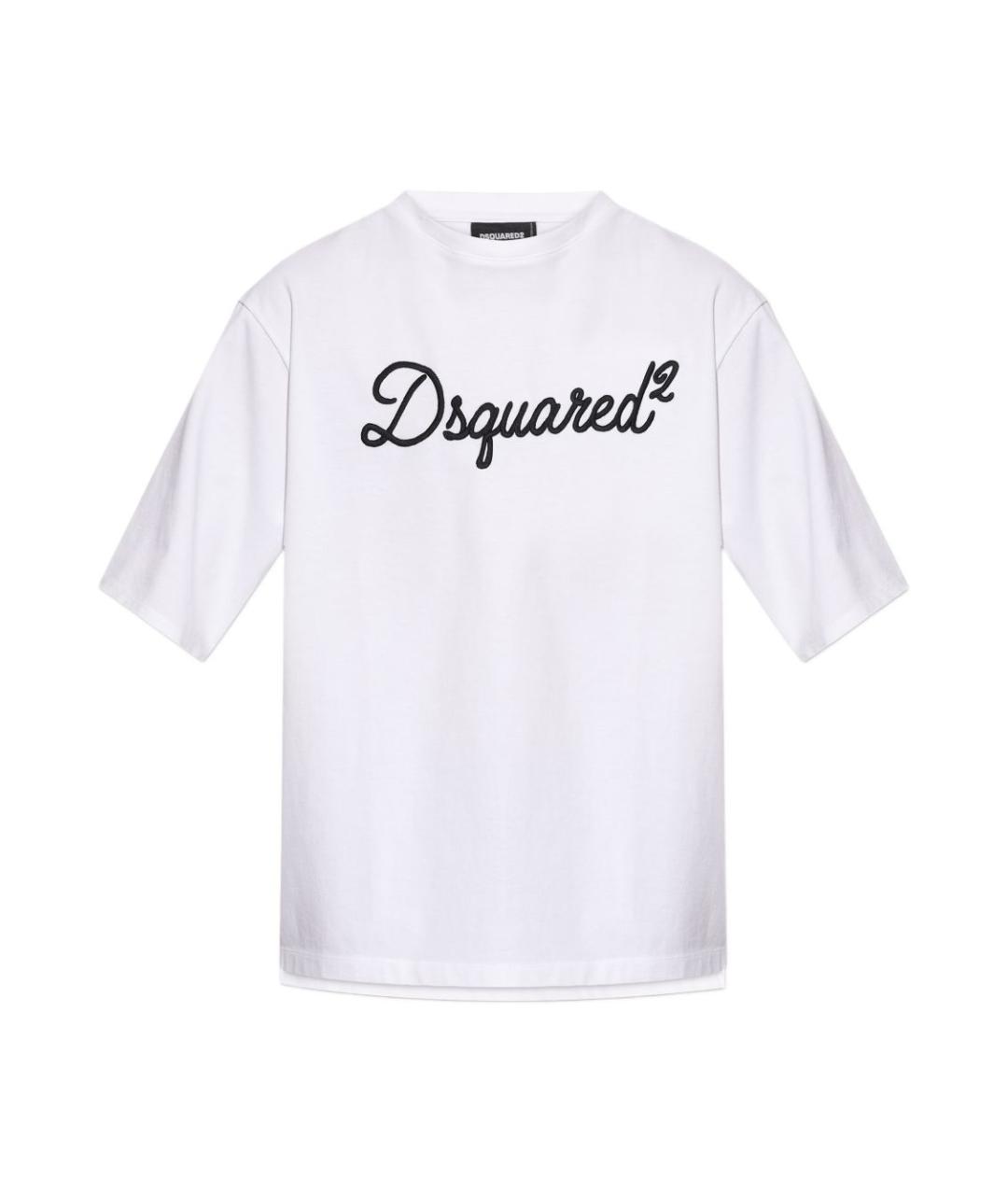 DSQUARED2 Белая хлопковая футболка, фото 1