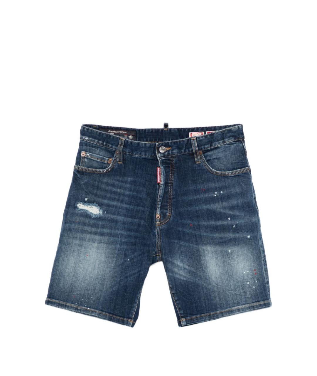 DSQUARED2 Синие хлопковые шорты, фото 1