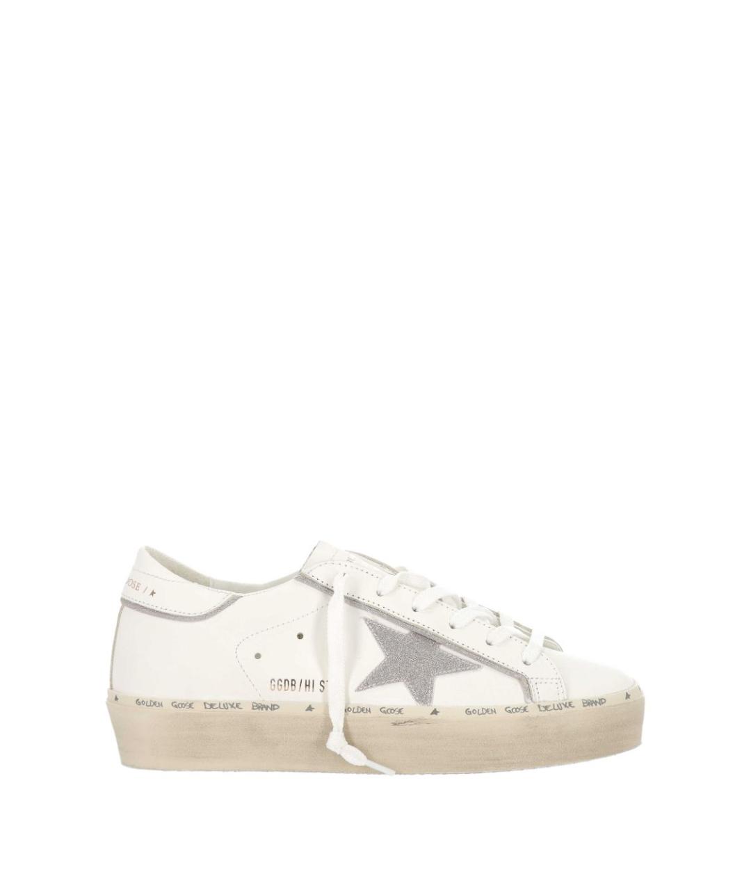 GOLDEN GOOSE DELUXE BRAND Белые кожаные кеды, фото 1