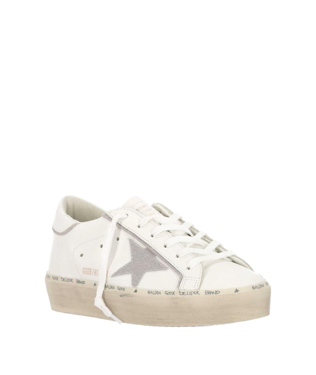 GOLDEN GOOSE DELUXE BRAND Белые кожаные кеды, фото 3