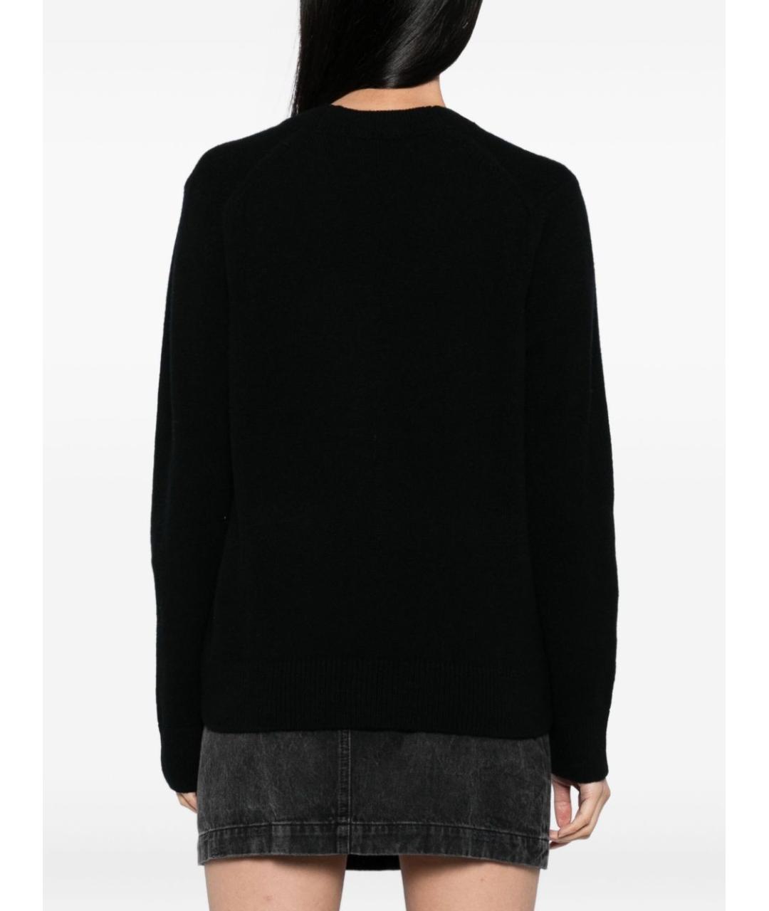 MAISON KITSUNE Черный шерстяной кардиган, фото 3
