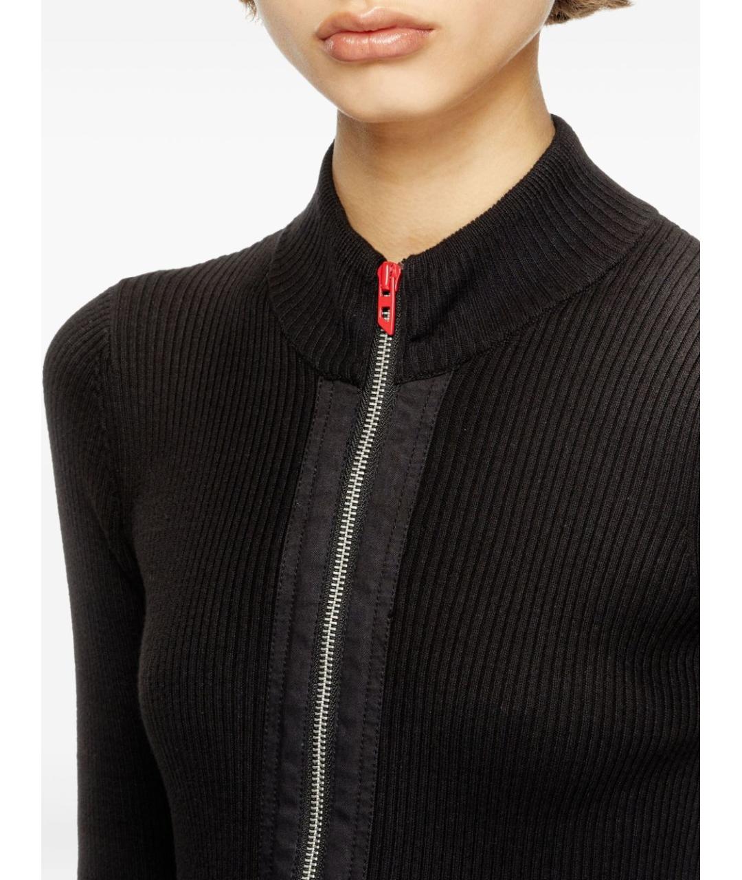 DIESEL Черный хлопковый кардиган, фото 2