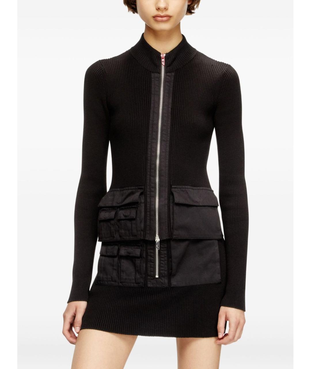 DIESEL Черный хлопковый кардиган, фото 4