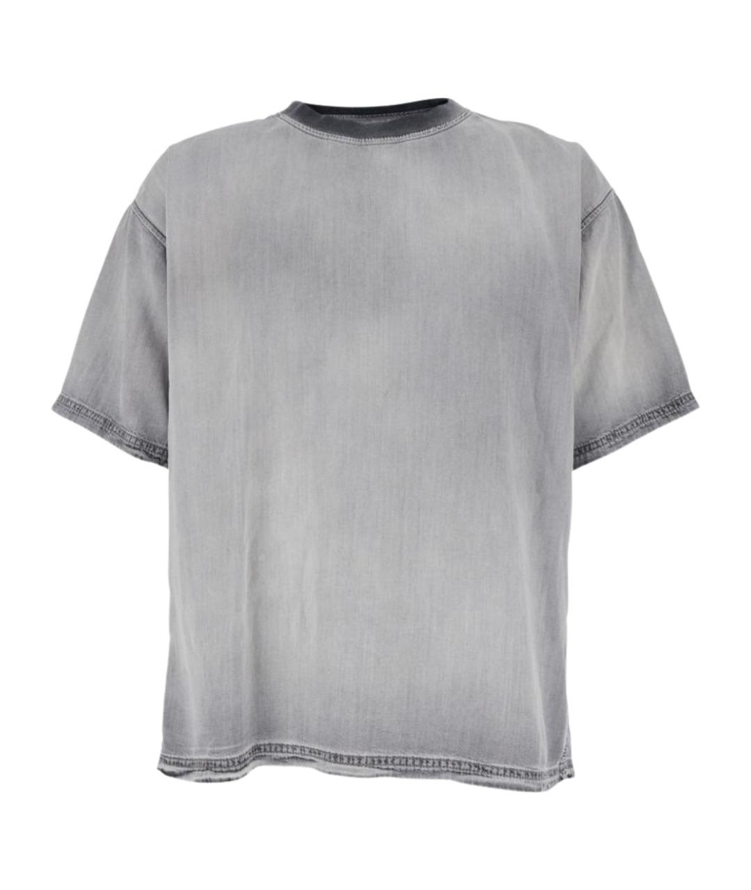 DIESEL Серая хлопковая футболка, фото 1