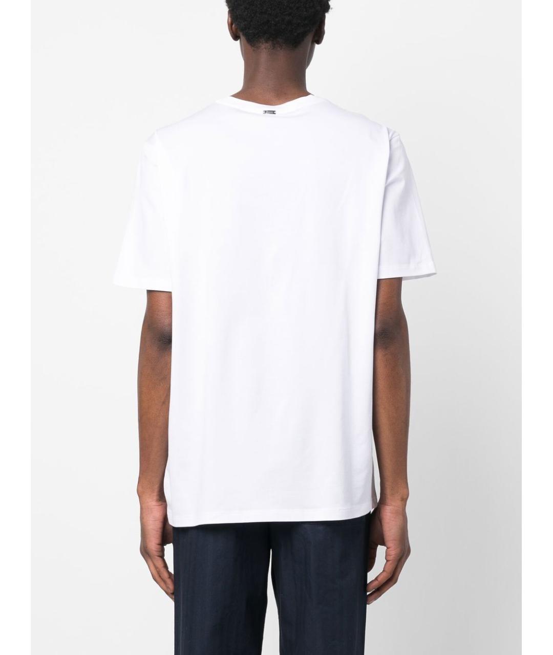 HERNO Белая хлопковая футболка, фото 4