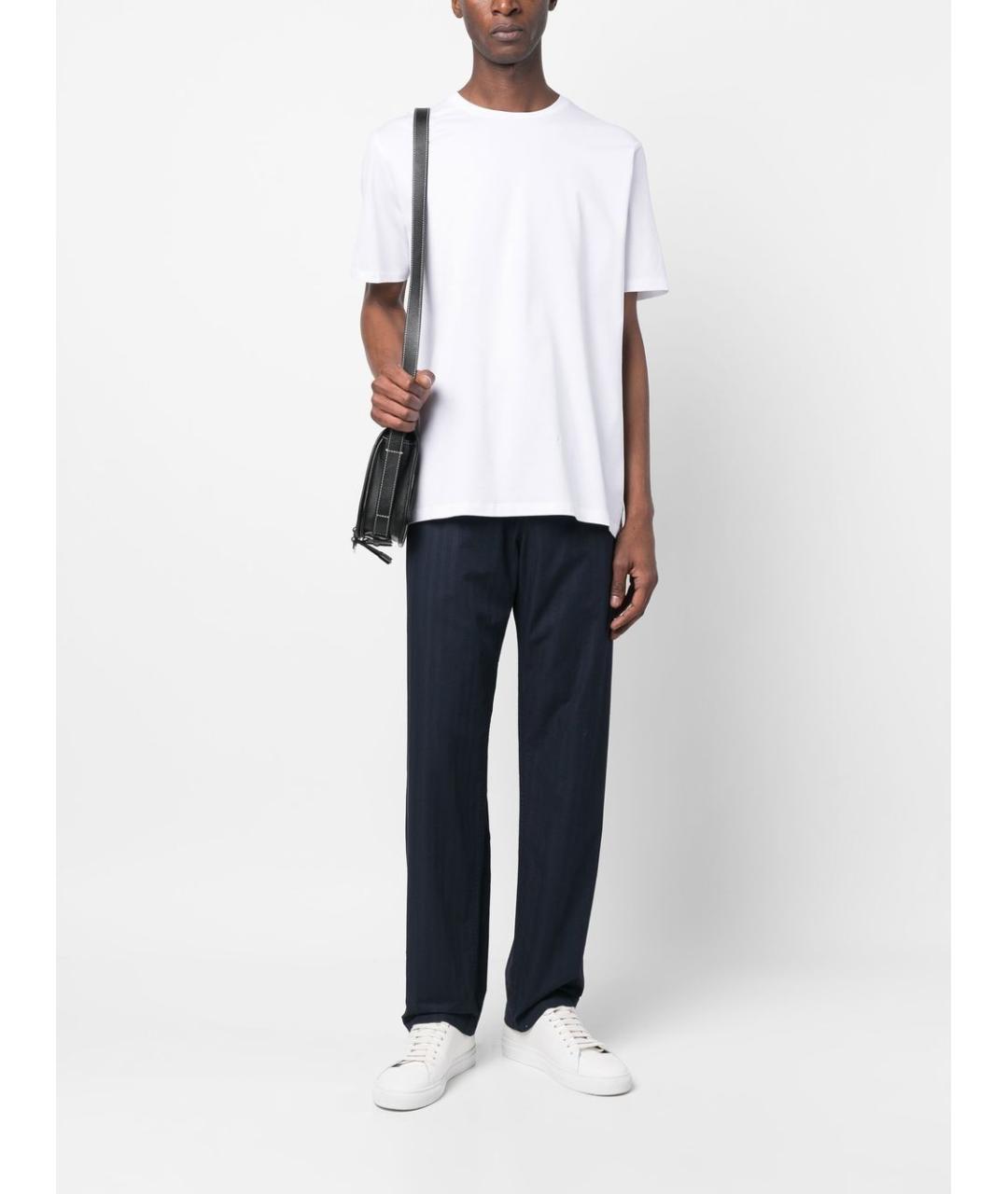 HERNO Белая хлопковая футболка, фото 3