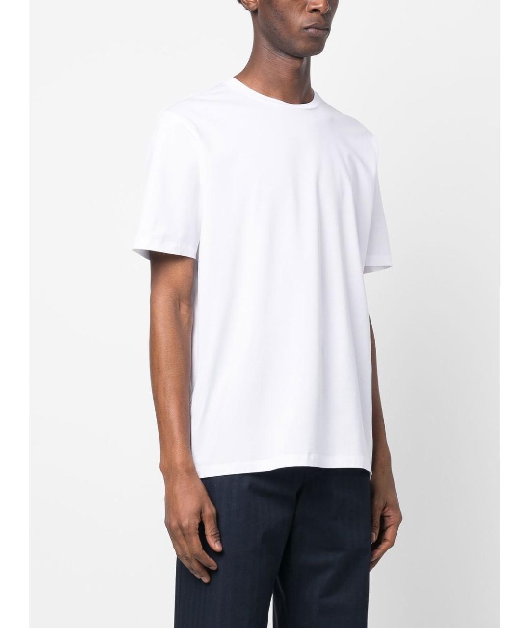 HERNO Белая хлопковая футболка, фото 5