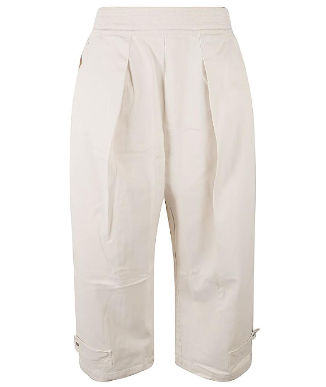 MORDECAI Бежевые хлопковые прямые брюки, фото 1