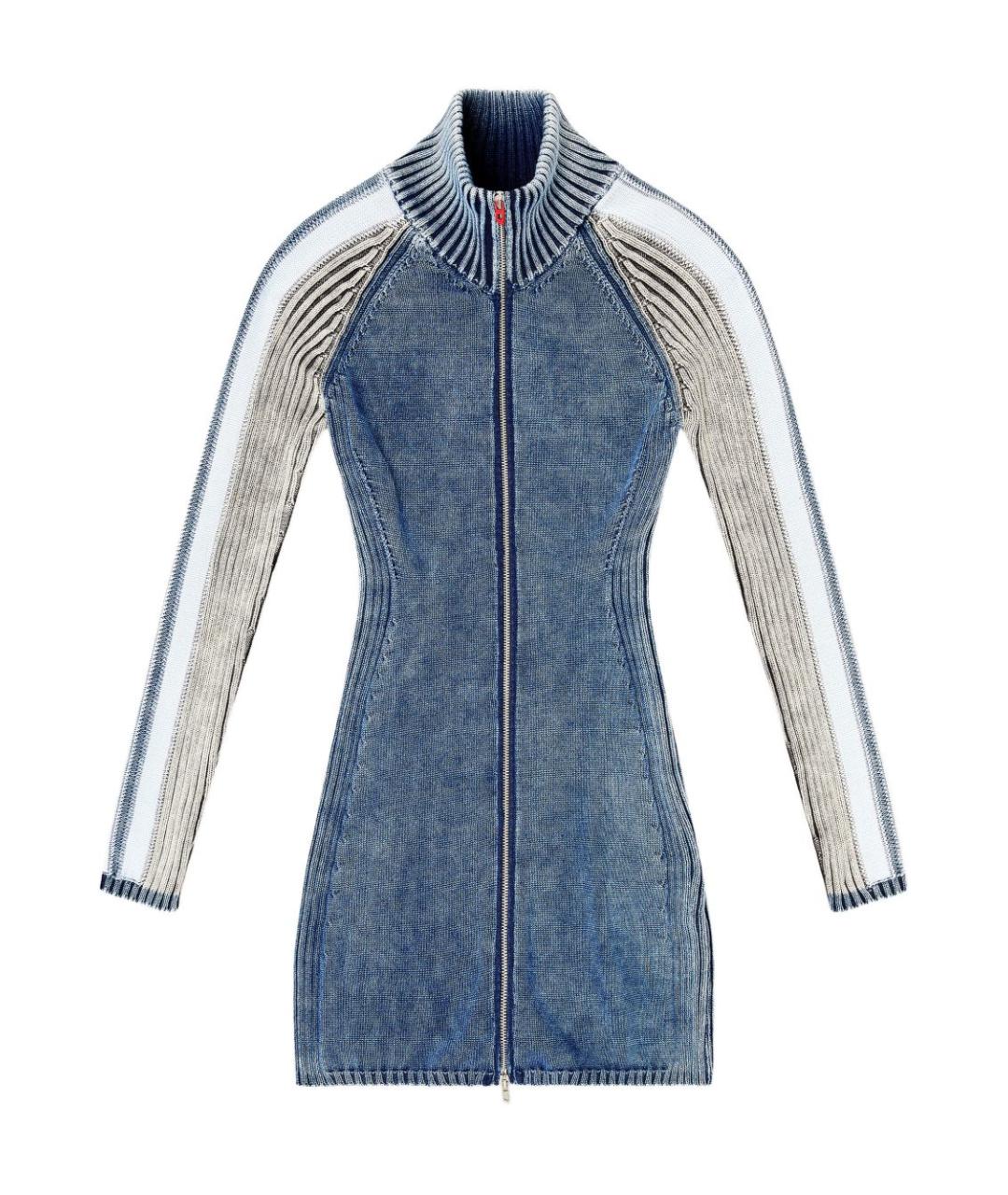 DIESEL Синее хлопковое платье, фото 1