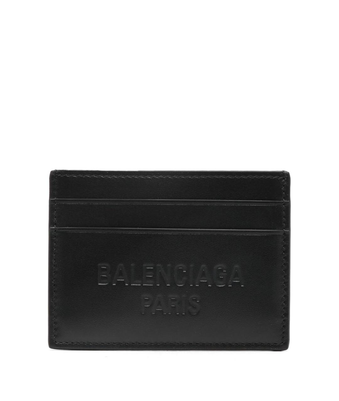 BALENCIAGA Черный кожаный кардхолдер, фото 1