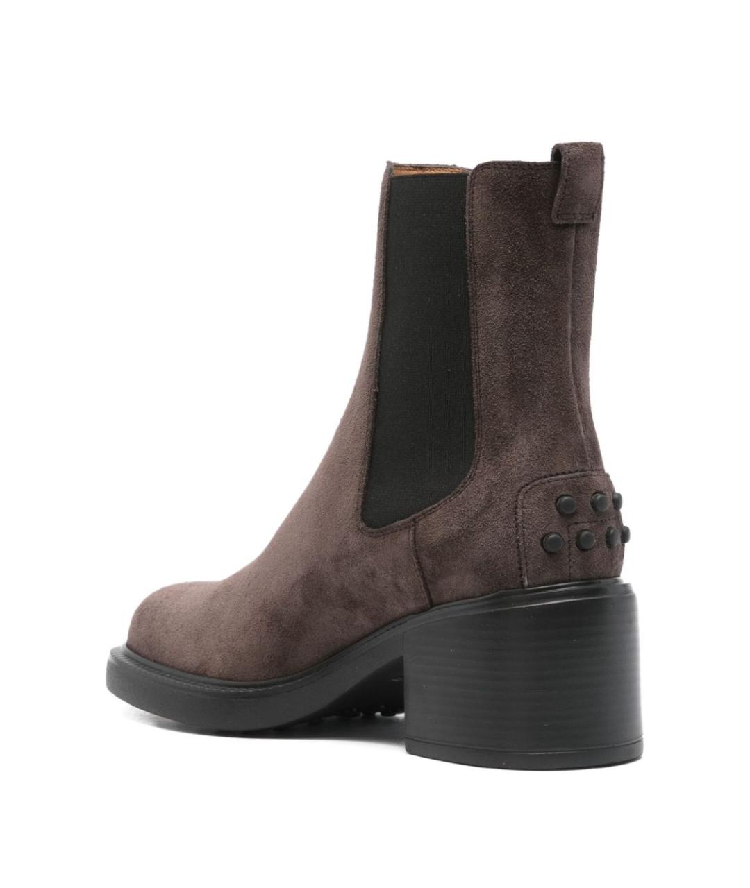 TOD'S Коричневые замшевые ботинки, фото 2
