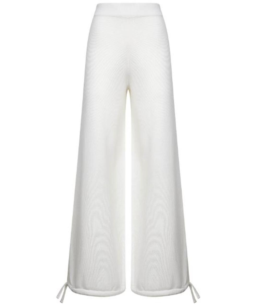 MAX MARA Белые прямые брюки, фото 1