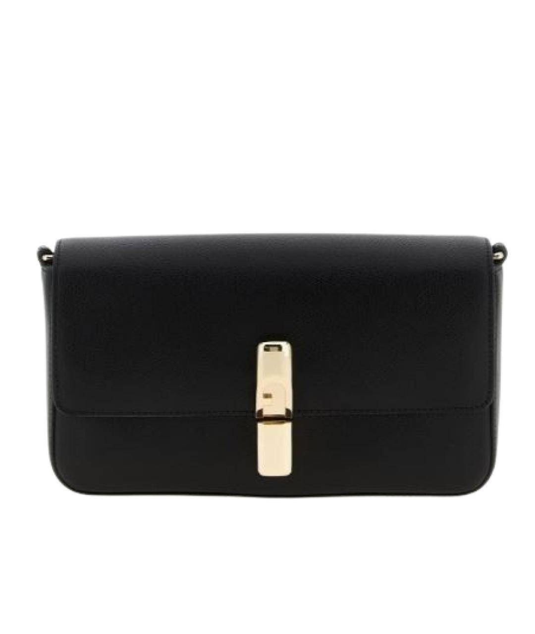 FURLA Черная кожаная сумка через плечо, фото 1