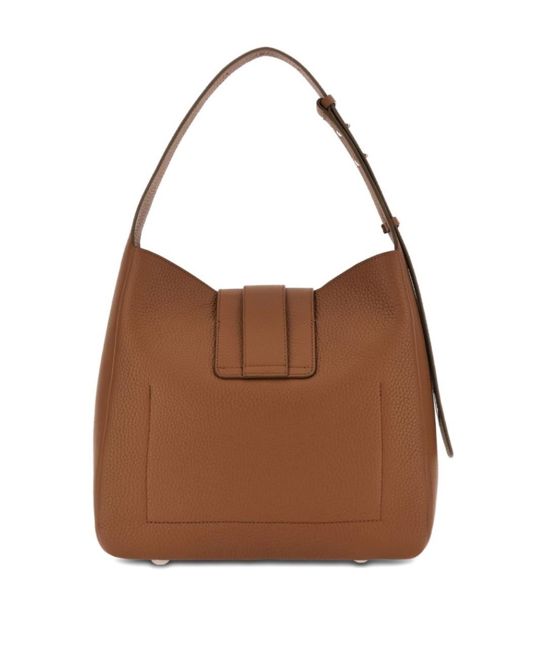HOGAN Коричневая кожаная сумка через плечо, фото 5