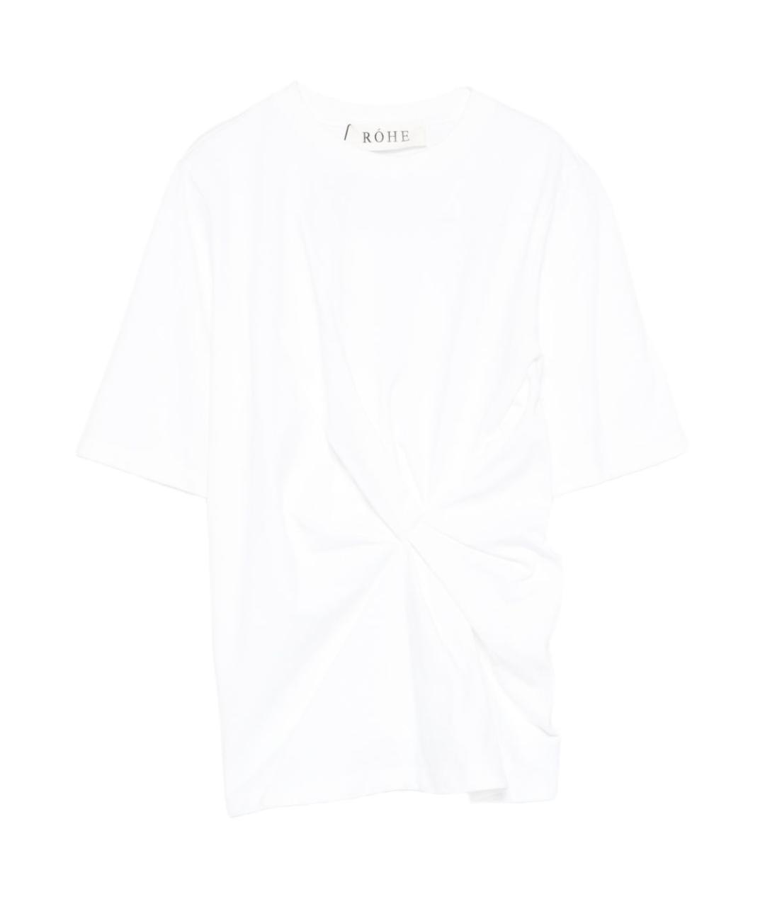ROHE Белая хлопковая рубашка, фото 1