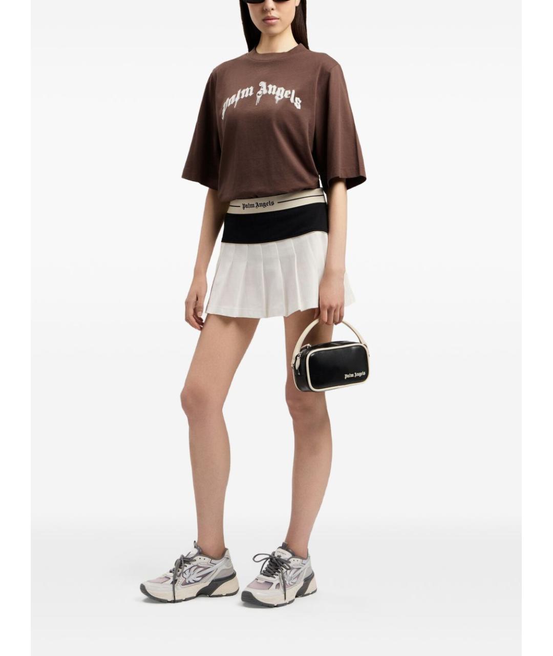 PALM ANGELS Черная хлопковая футболка, фото 6