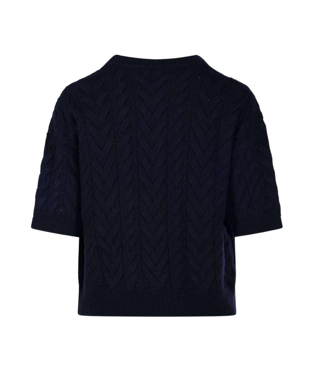 'S MAX MARA Темно-синий шерстяной джемпер / свитер, фото 2