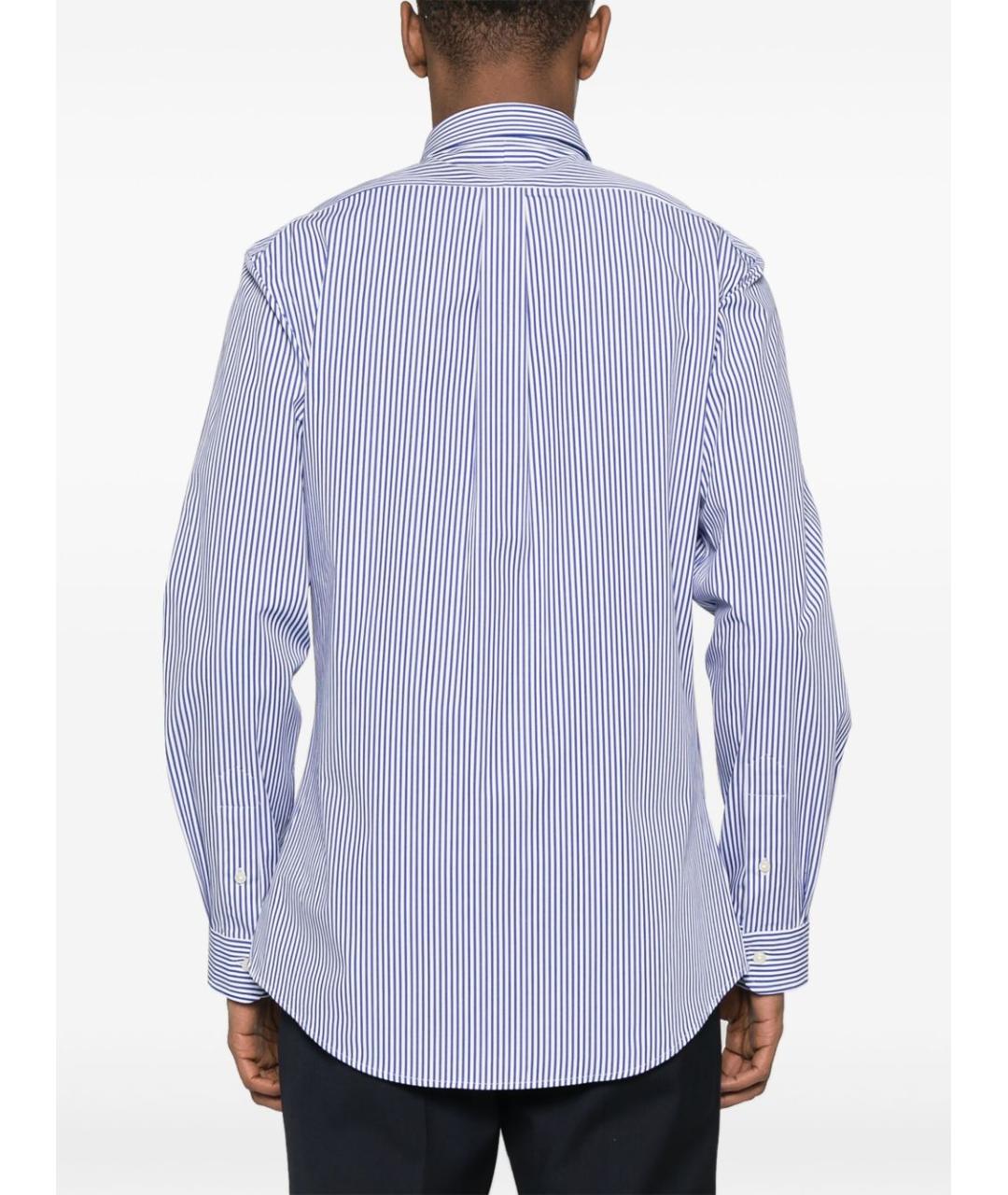 RALPH LAUREN Синяя хлопковая классическая рубашка, фото 6