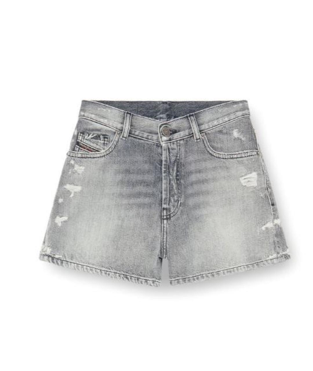 DIESEL Серые хлопковые шорты, фото 1