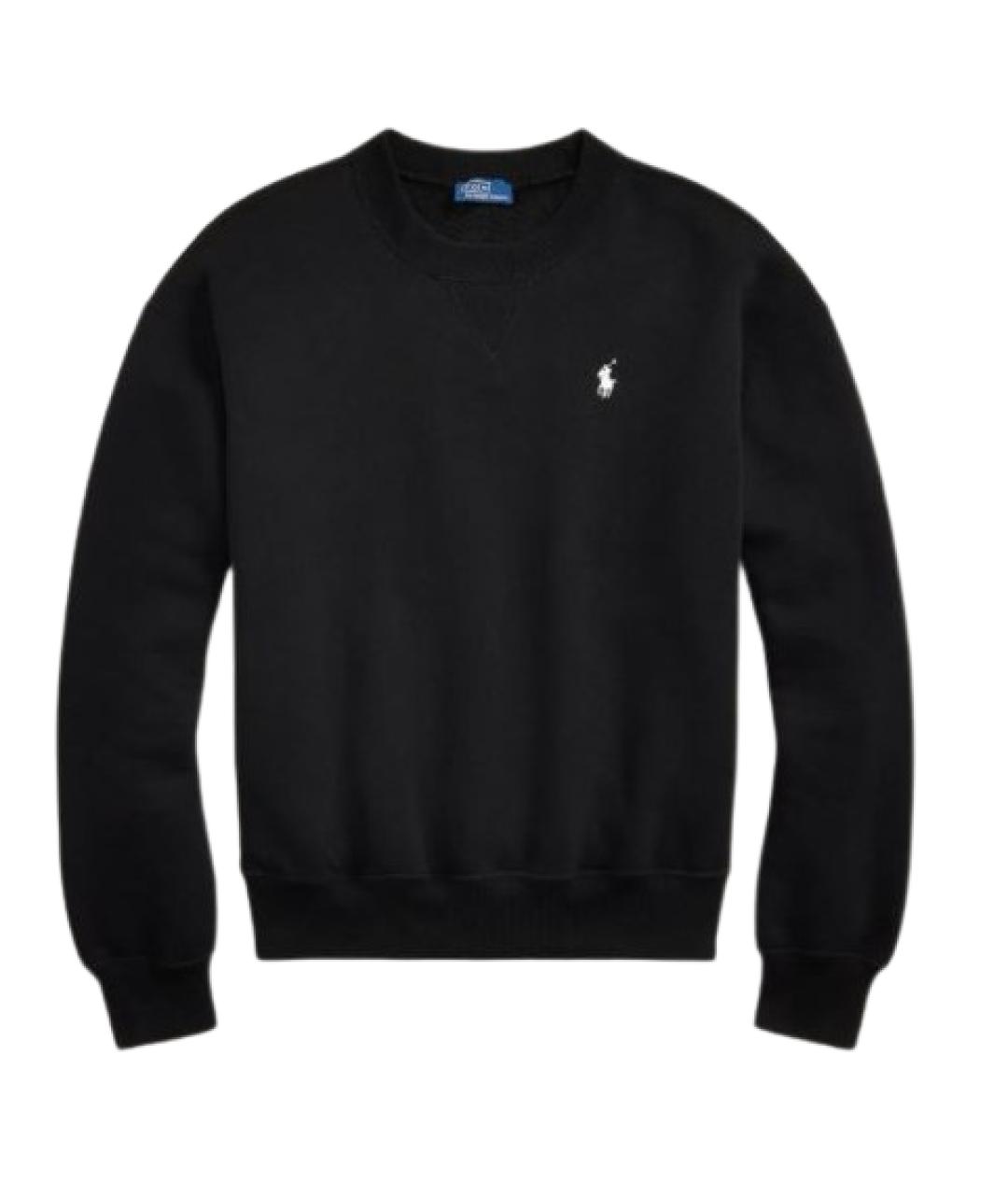 RALPH LAUREN Черный хлопковый джемпер / свитер, фото 1