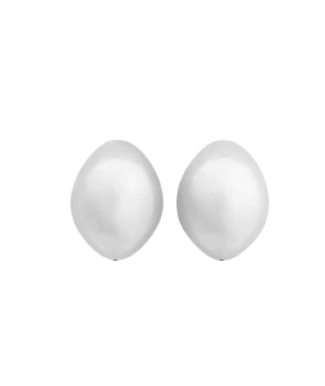 SOEUR Белые латунные серьги, фото 1