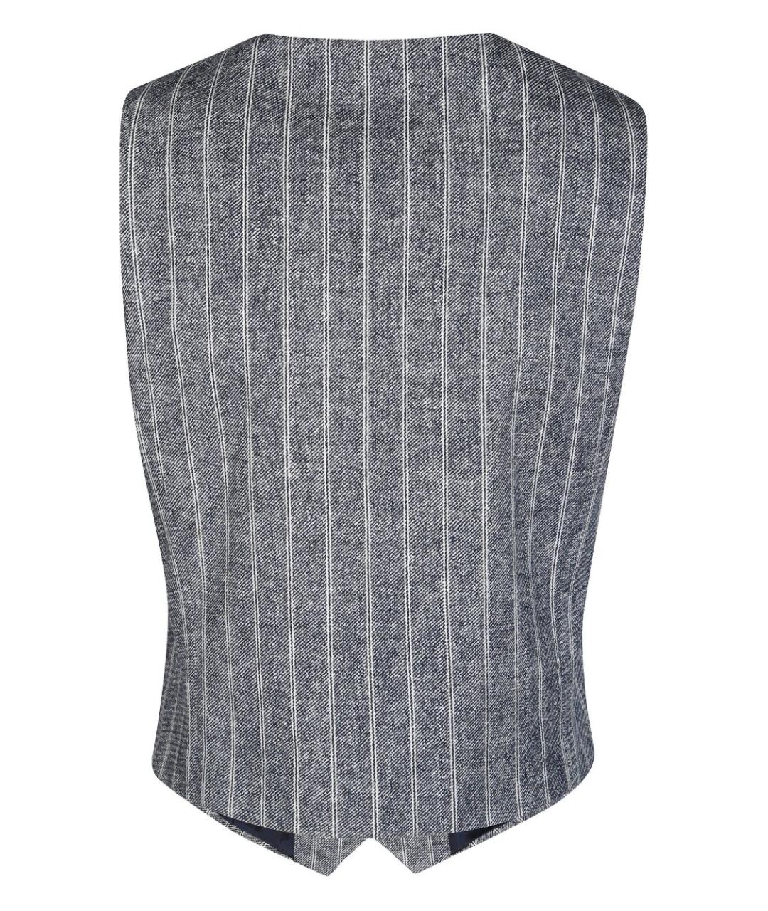 CIRCOLO 1901 Синий хлопковый жилет, фото 2