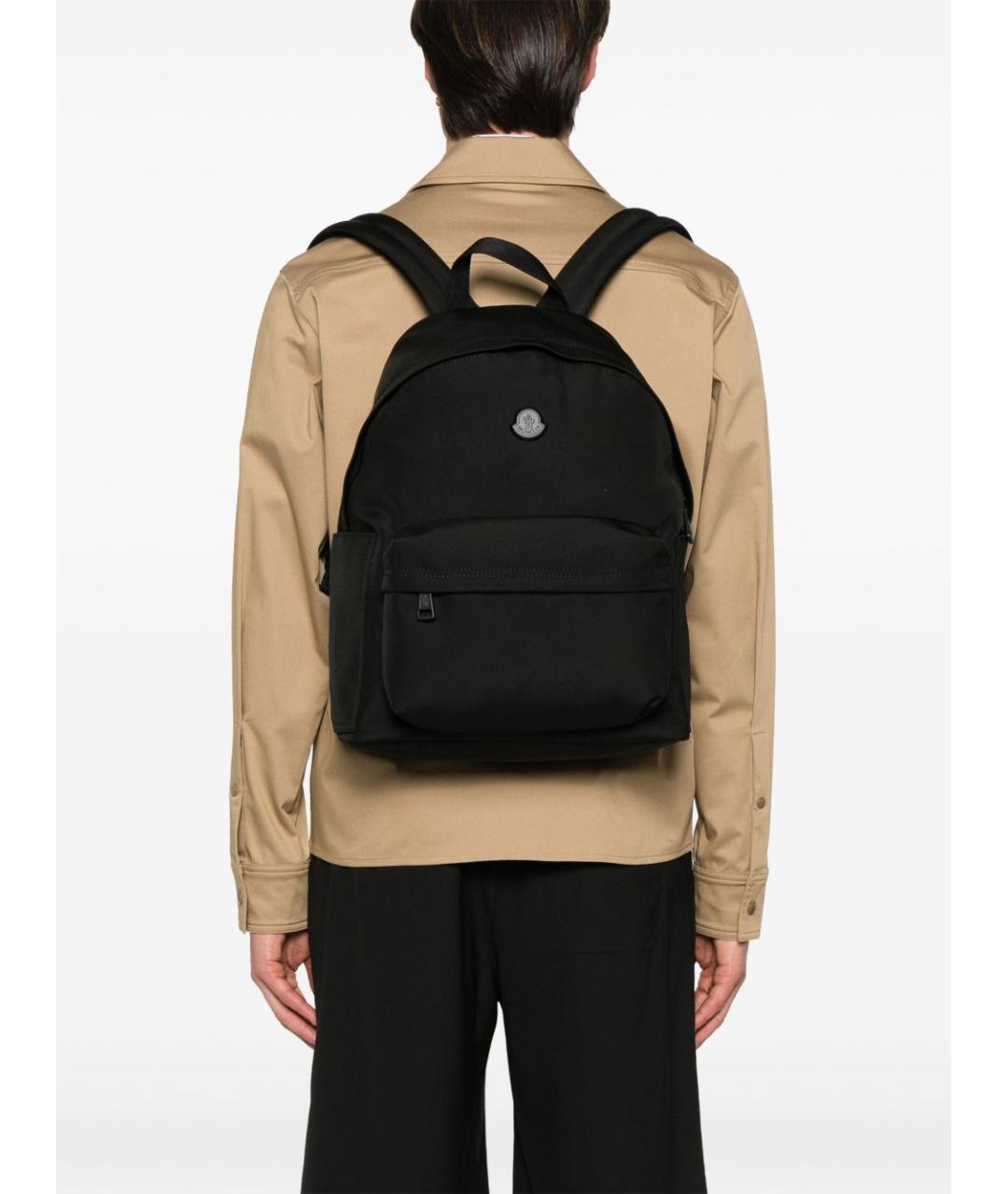 MONCLER Черный тканевый рюкзак, фото 3