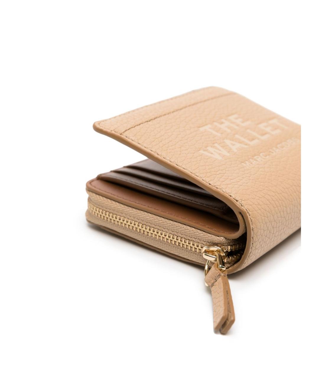 MARC JACOBS Бежевый кожаный кошелек, фото 2