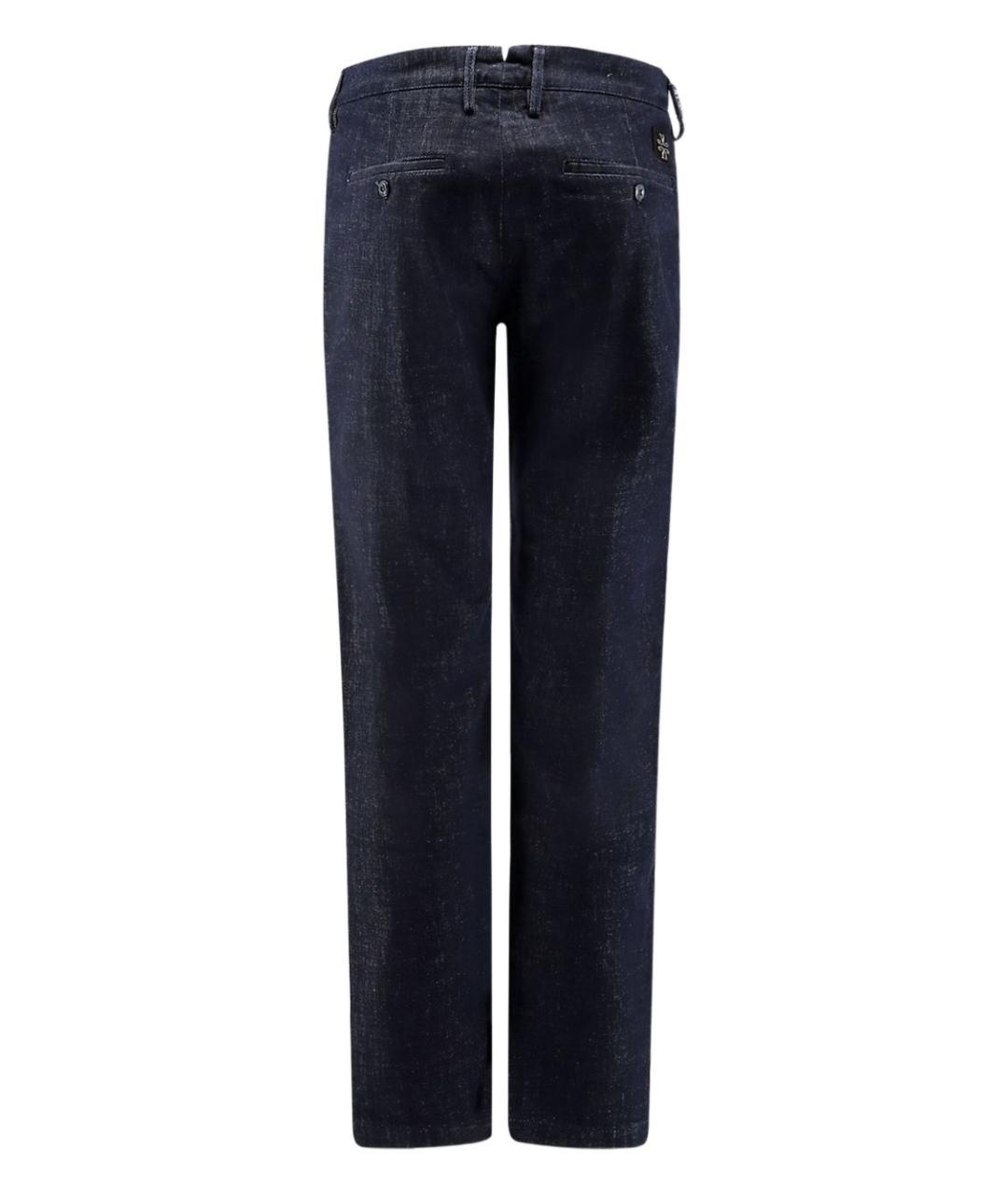 JACOB COHEN Синие хлопко-эластановые прямые джинсы, фото 2