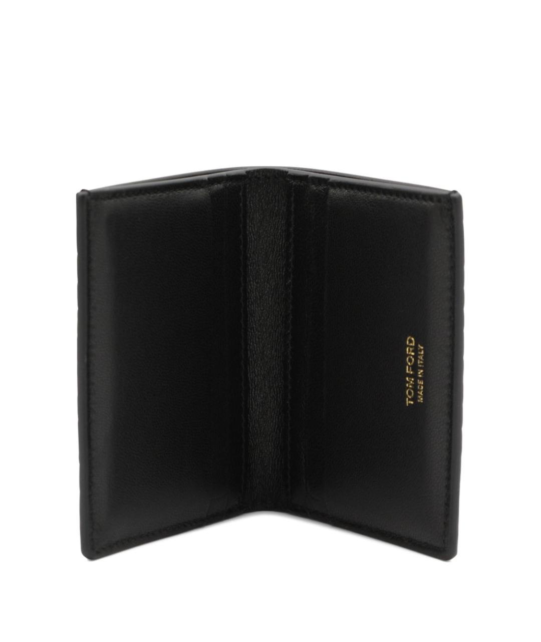 TOM FORD Черный кожаный кошелек, фото 3