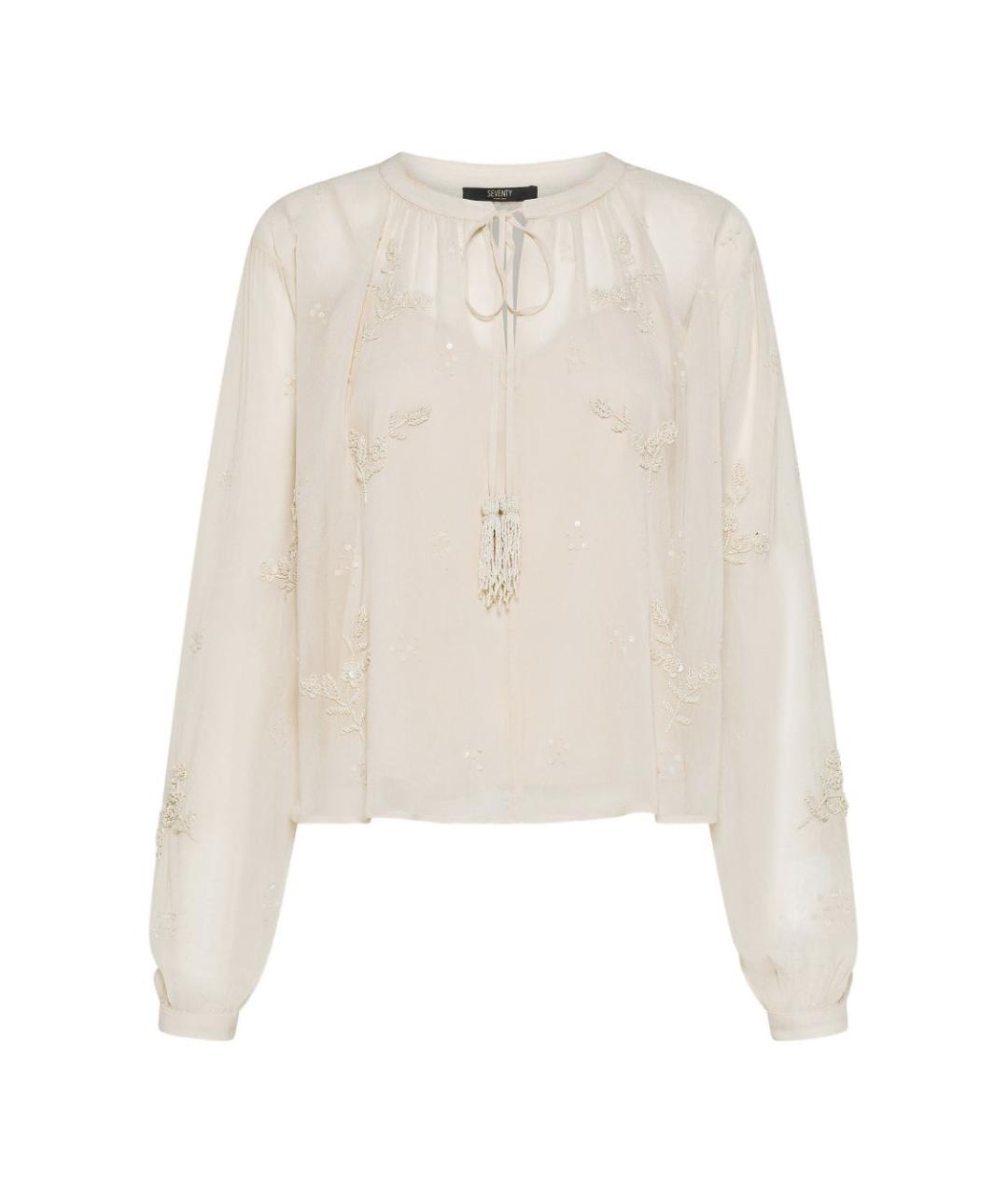 SEVENTY Бежевая вискозная блузы, фото 1