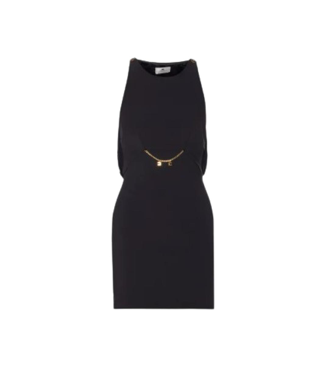 ELISABETTA FRANCHI Черное коктейльное платье, фото 1