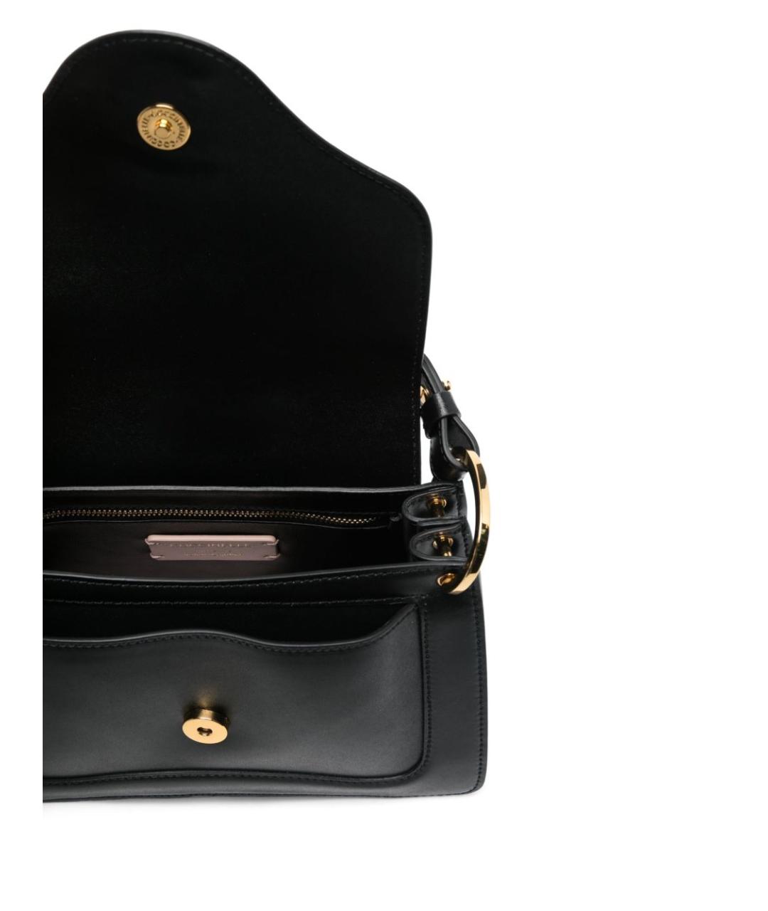 COCCINELLE Черная кожаная сумка с короткими ручками, фото 2