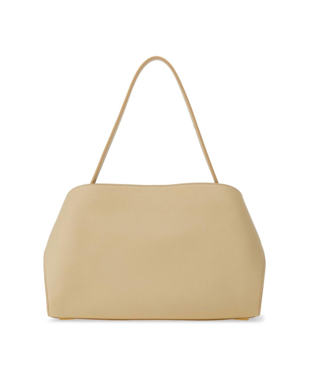 FERRAGAMO Бежевая кожаная сумка тоут, фото 3